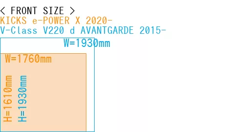 #KICKS e-POWER X 2020- + V-Class V220 d AVANTGARDE 2015-
